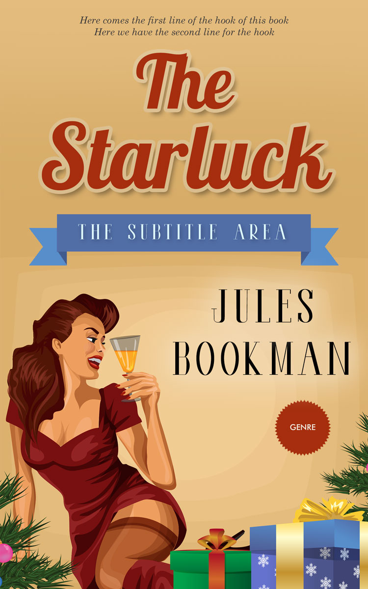 2D view of Premade Chick Lit Book Cover - Harvest Gold