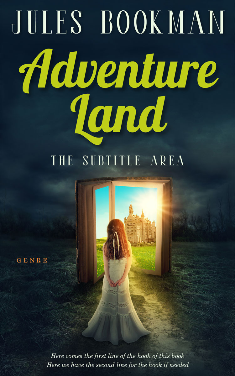 2D view of Premade Fantasy Book Cover - Mirage