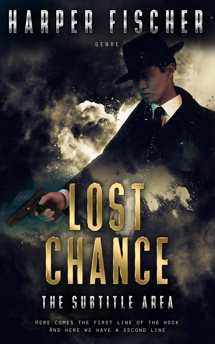 2D view of Premade Mystery & Thriller & Suspense Book Cover - Indian Khaki