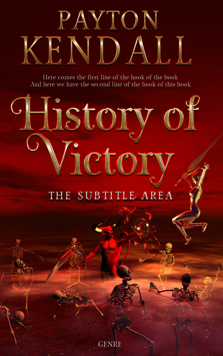 2D view of Premade Fantasy Book Cover - Bulgarian Rose