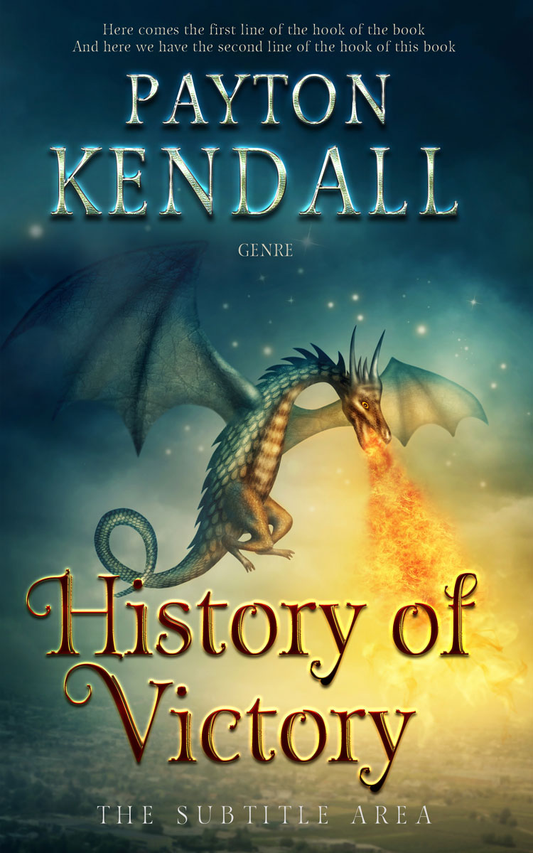 2D view of Premade Fantasy Book Cover - Apache