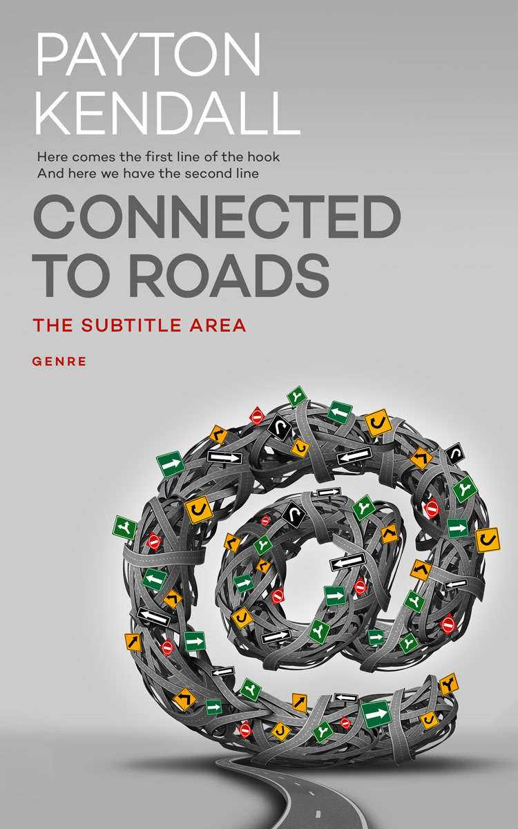 2D view of Premade Business Book Cover - Gray Nickel