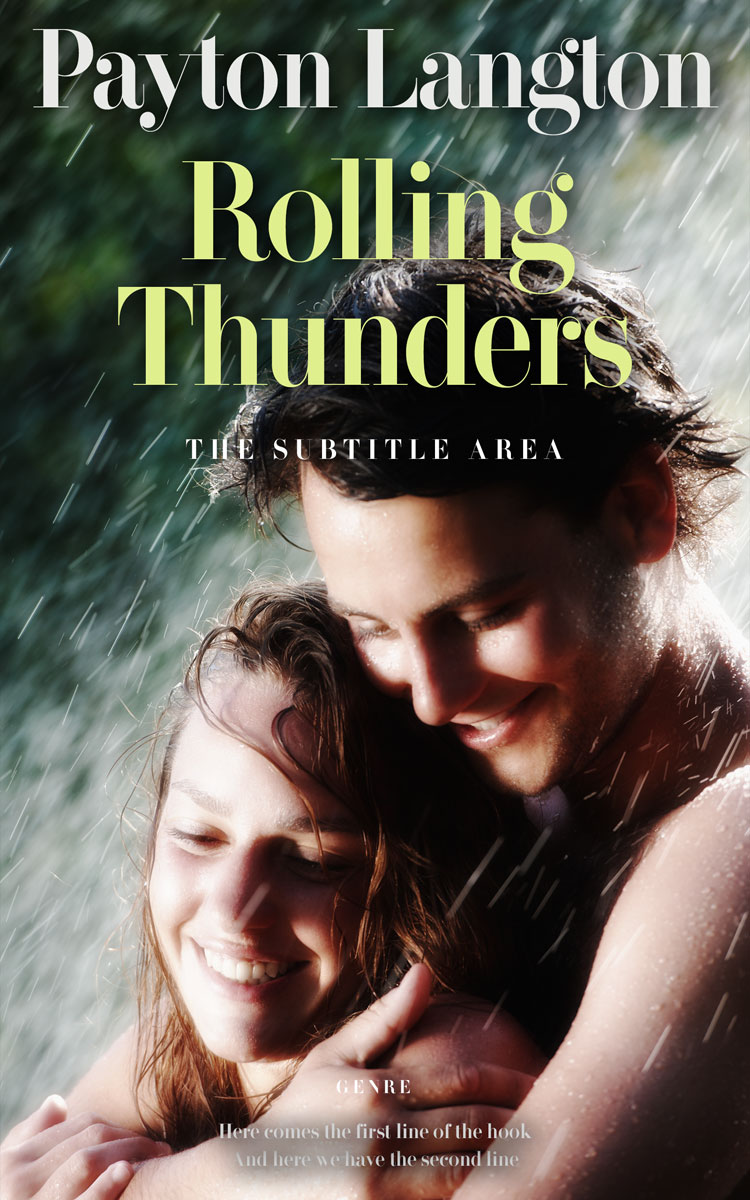 2D view of Premade Romance Book Cover - Soft Amber