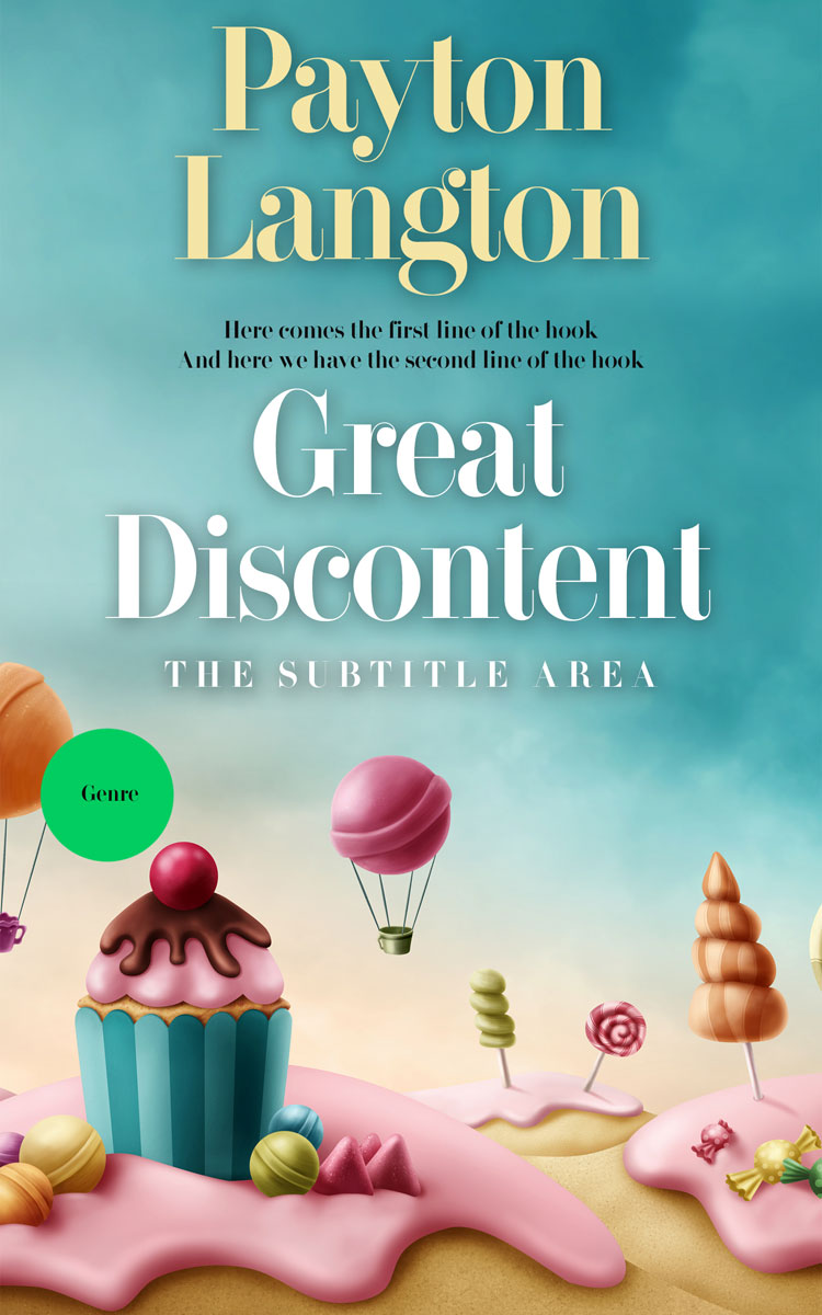 2D view of Premade Children's Book Cover - Kangaroo