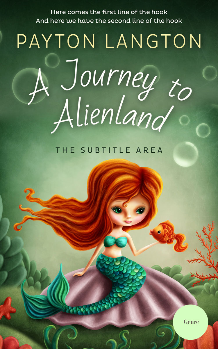 2D view of Premade Fantasy Book Cover - Tom Thumb