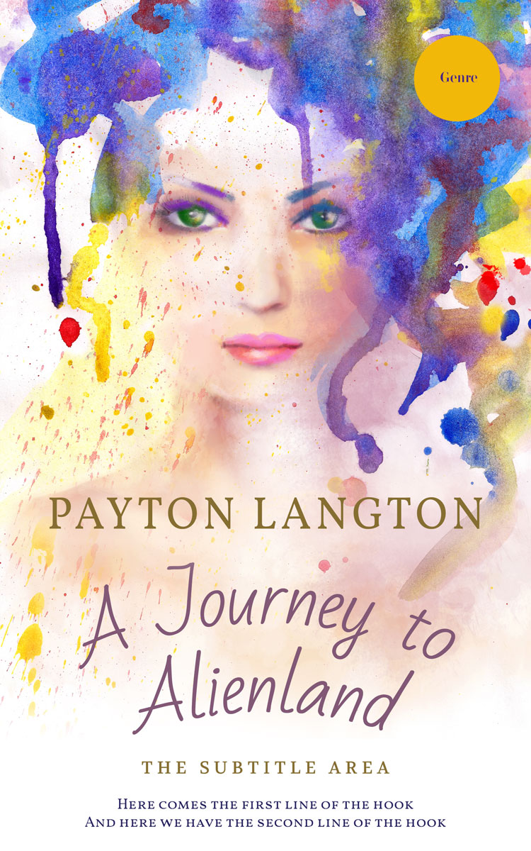 2D view of Premade Abstract Book Cover - Pot Pourri