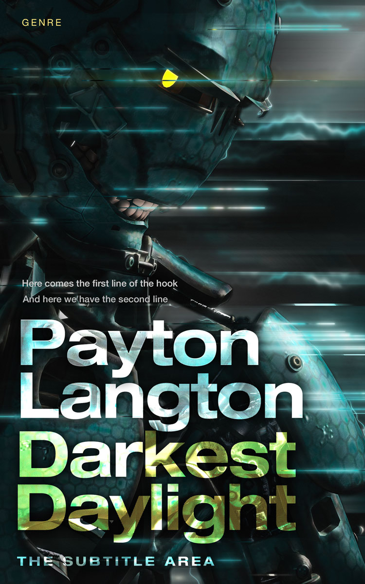 2D view of Premade Science Fiction Book Cover - Bunker