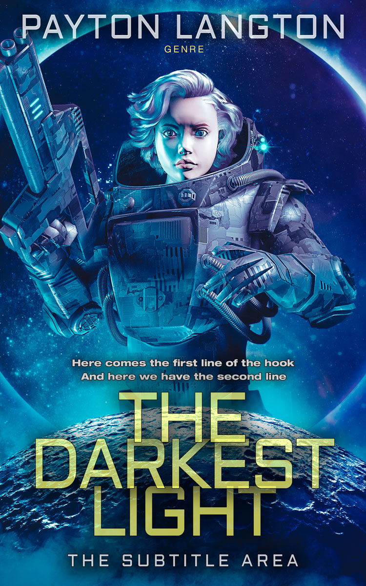 2D view of Premade Science Fiction Book Cover - Madison