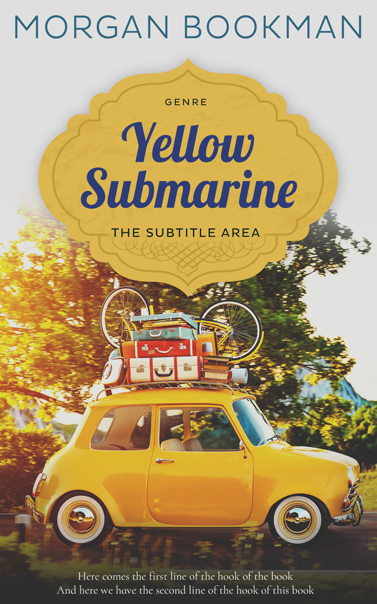 2D view of Premade Travel Book Cover - Masala