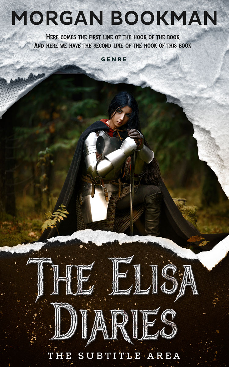 2D view of Premade Fantasy Book Cover - Eternity