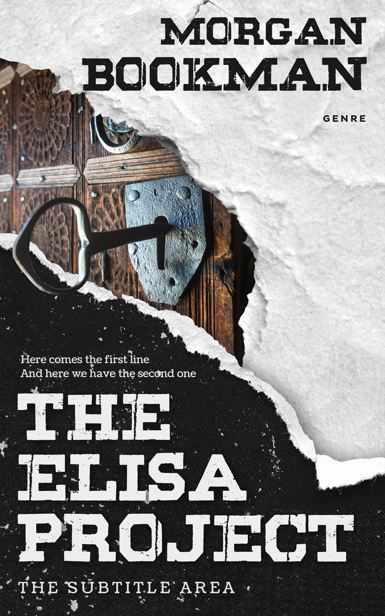 2D view of Premade Mystery & Thriller & Suspense Book Cover - Cod Gray