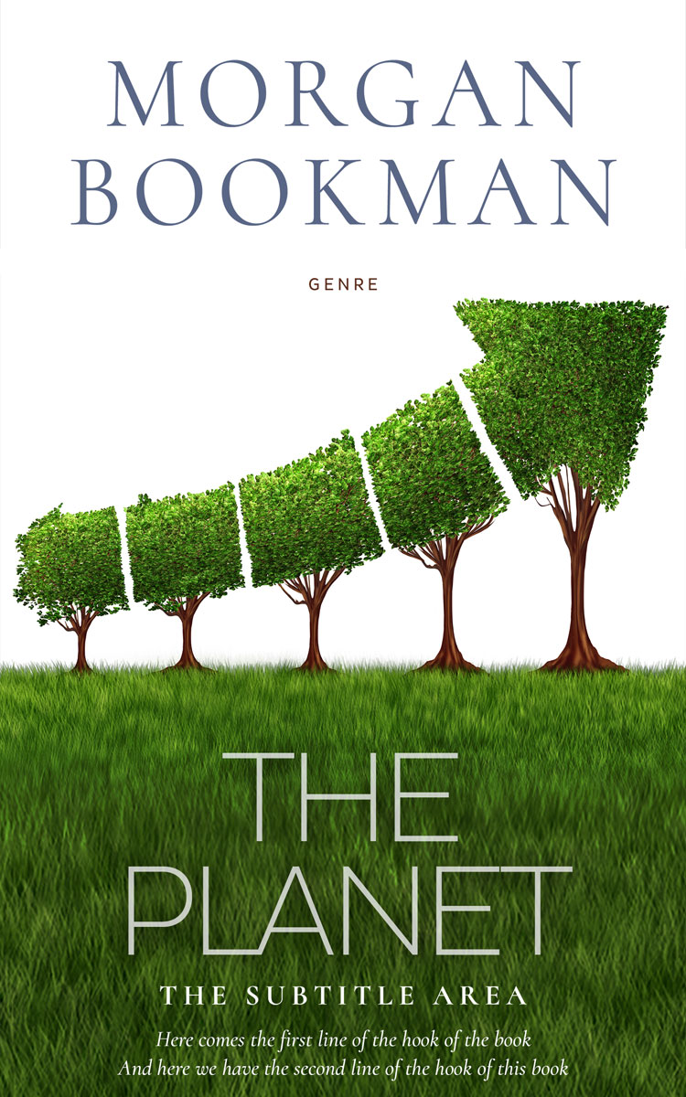 2D view of Premade Business Book Cover - Clover