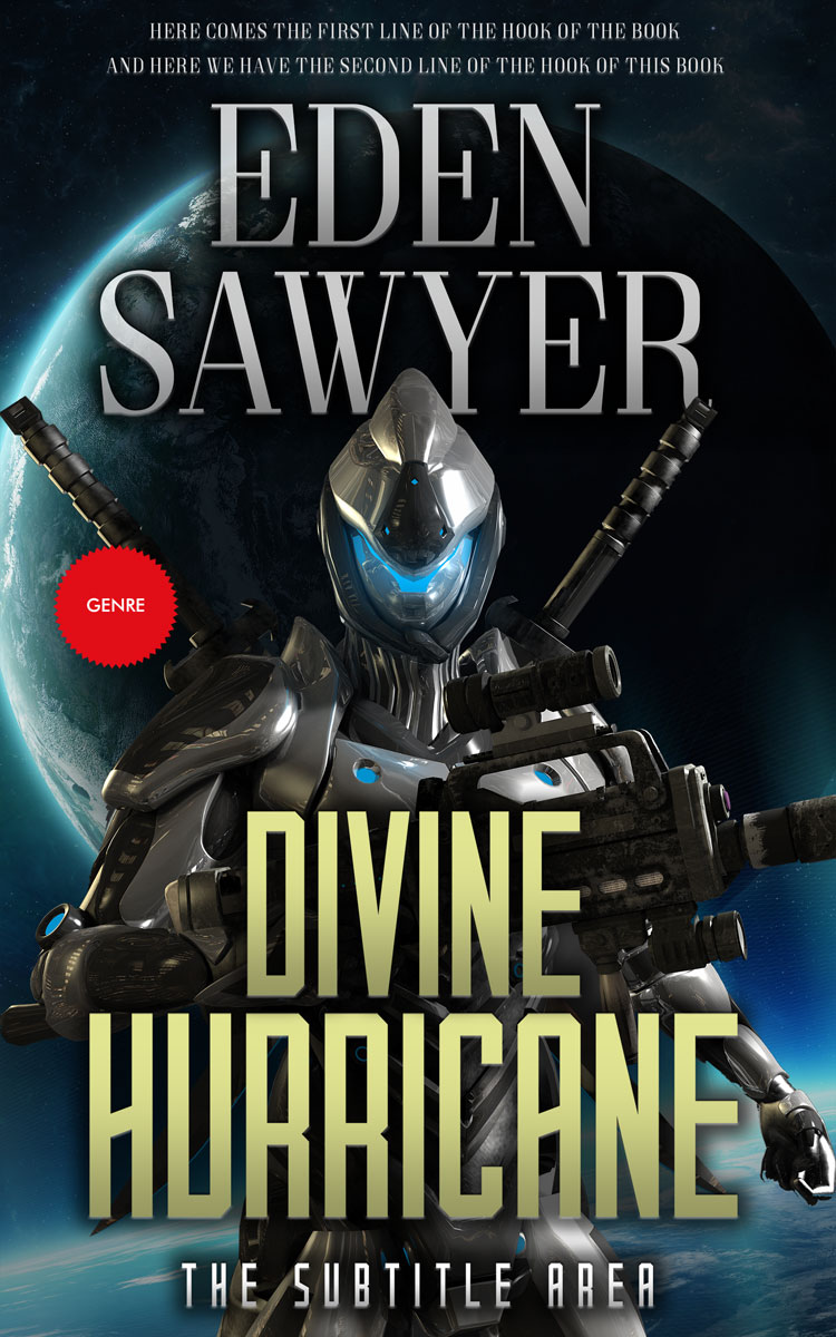 2D view of Premade Science Fiction Book Cover - Indian Khaki