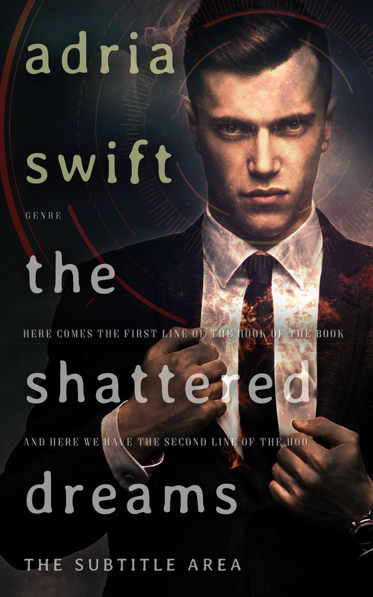 2D view of Premade Mystery & Thriller & Suspense Book Cover - Quicksand