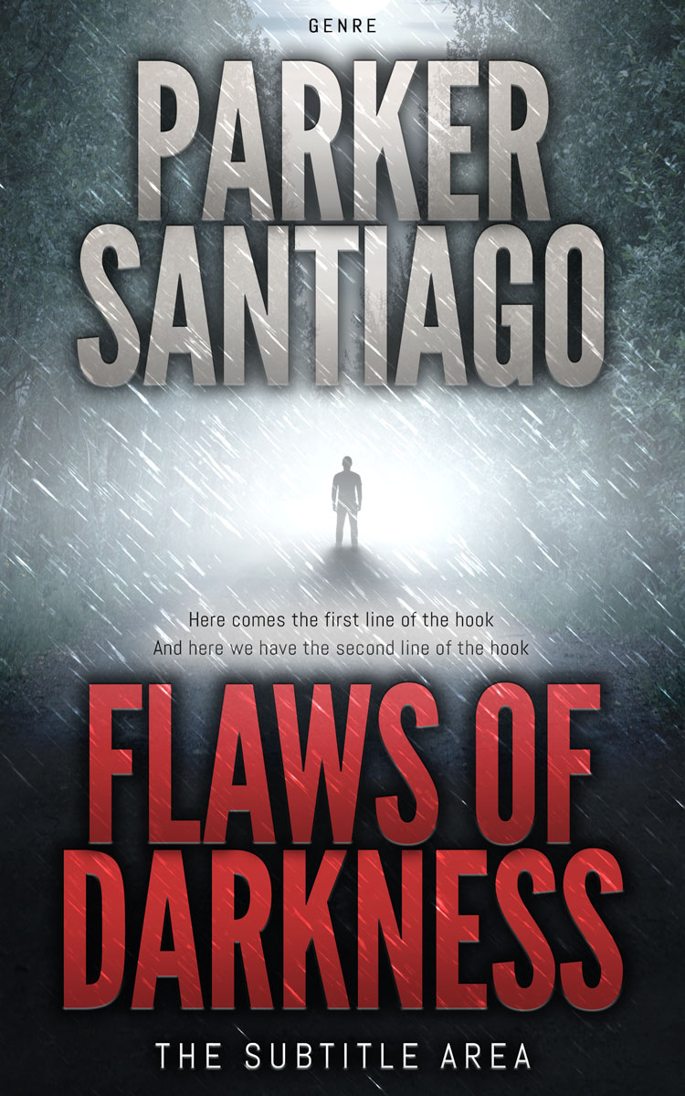 2D view of Premade Mystery & Thriller & Suspense Book Cover - Outer Space