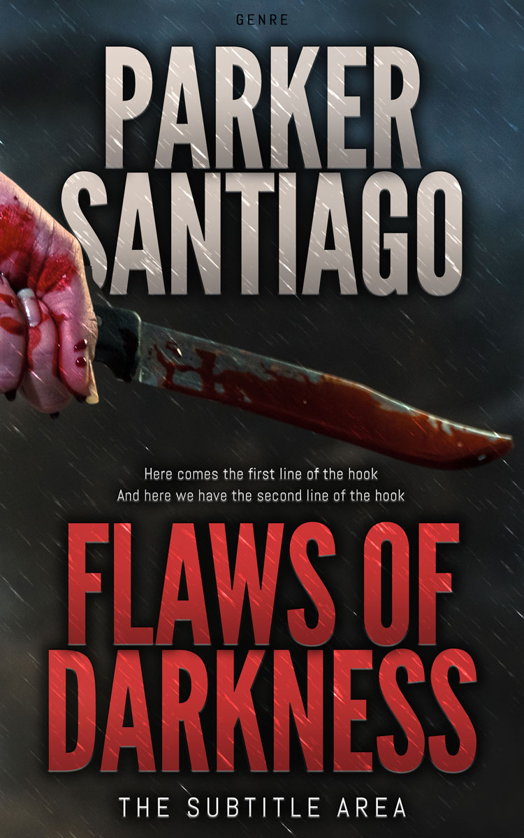 2D view of Premade Mystery & Thriller & Suspense Book Cover - Old Rose