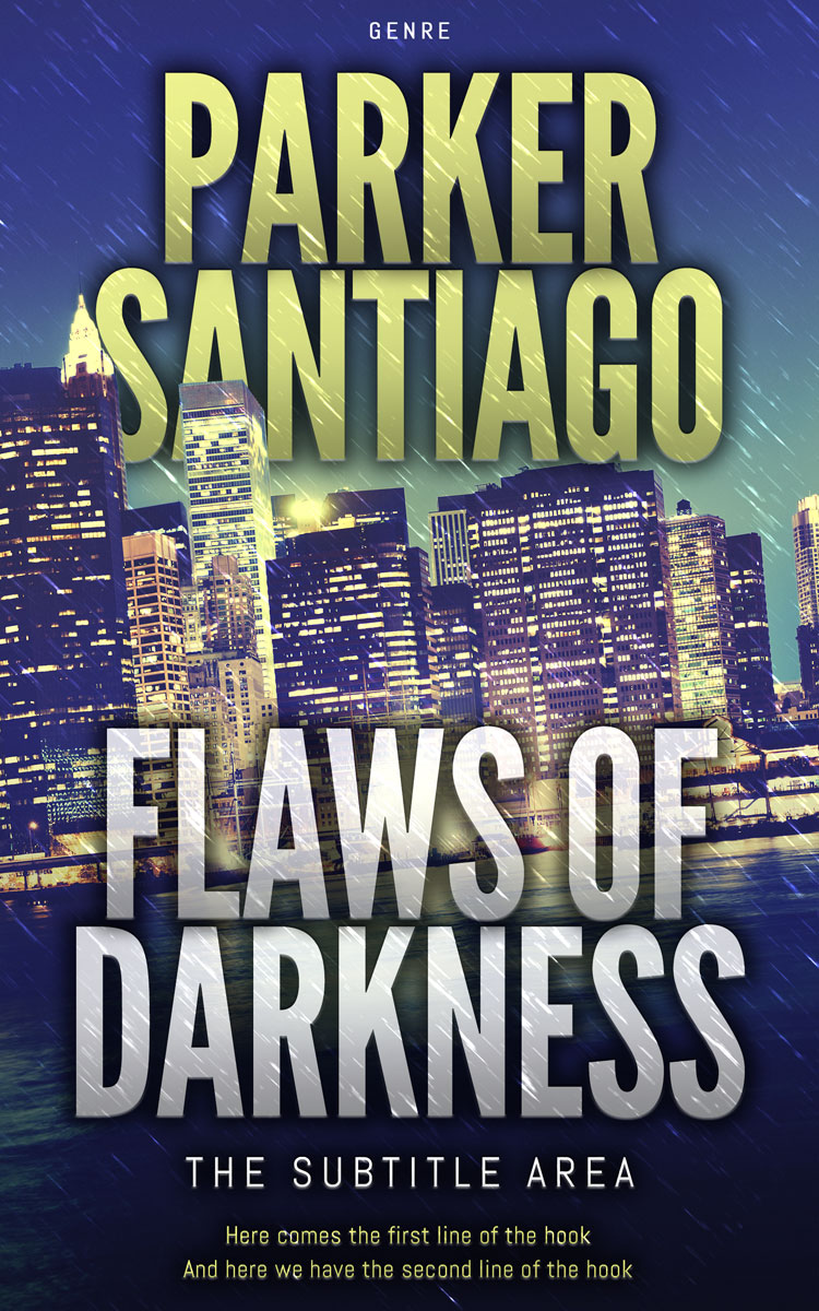 2D view of Premade Action & Adventure Book Cover - Chino