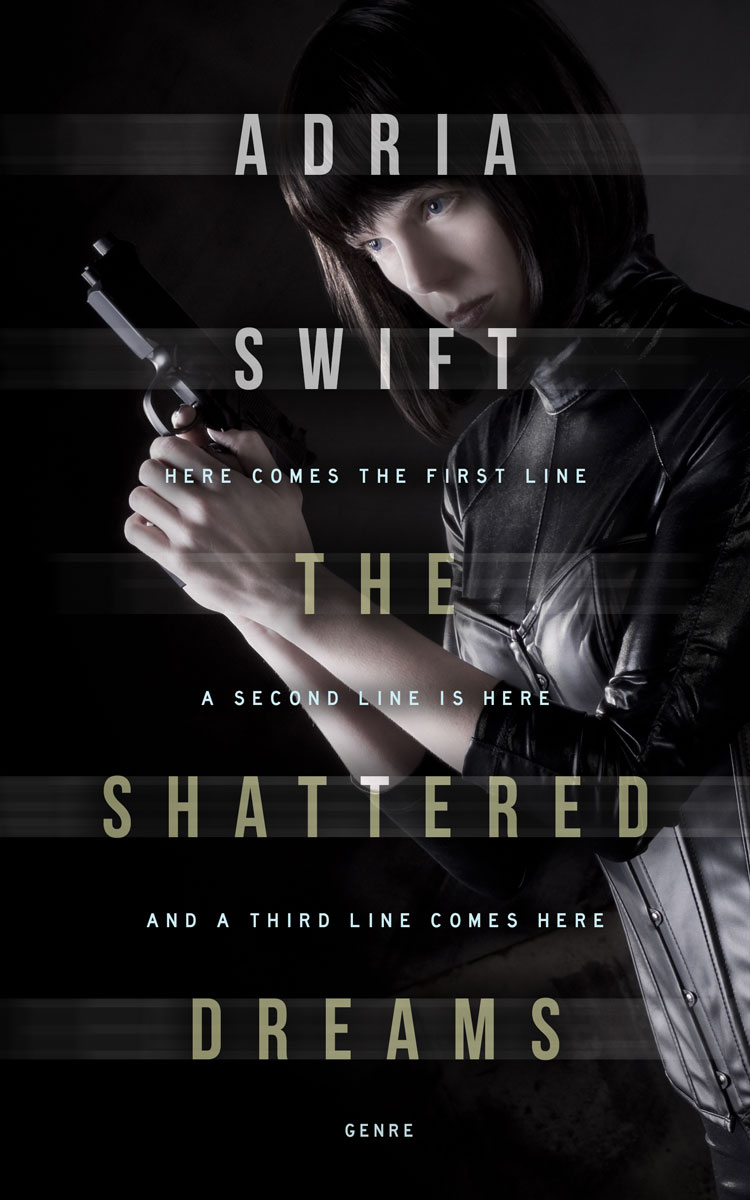 2D view of Premade Mystery & Thriller & Suspense Book Cover - Cod Gray