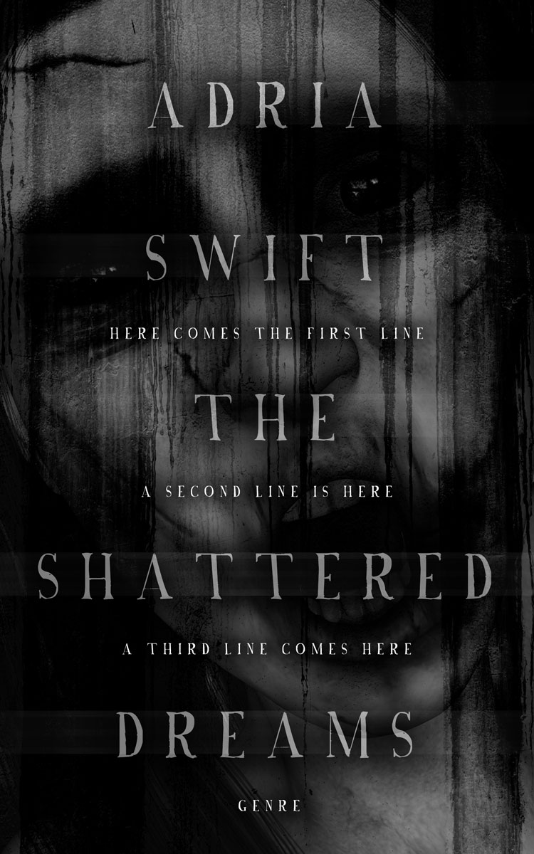 2D view of Premade Horror Book Cover - Cod Gray