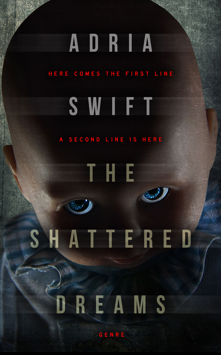 2D view of Premade Horror Book Cover - Thunder