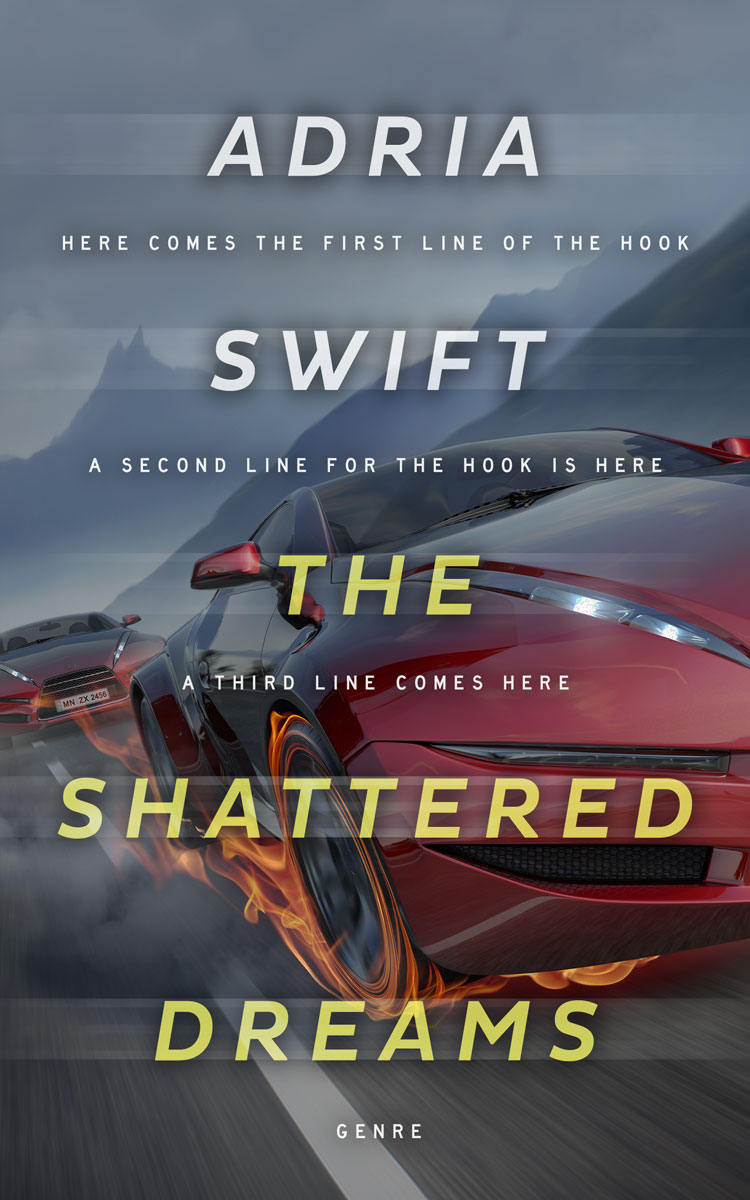 2D view of Premade Action & Adventure Book Cover - Scarpa Flow