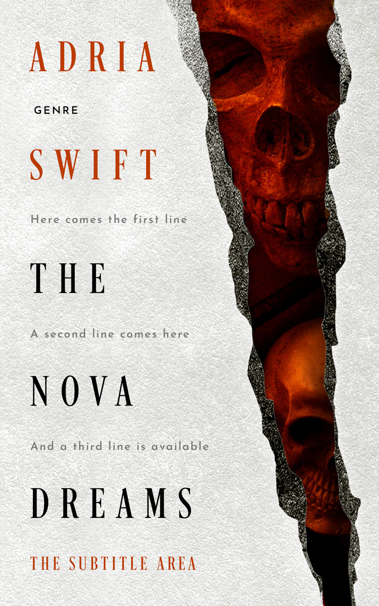 2D view of Premade Horror Book Cover - Coffee Bean