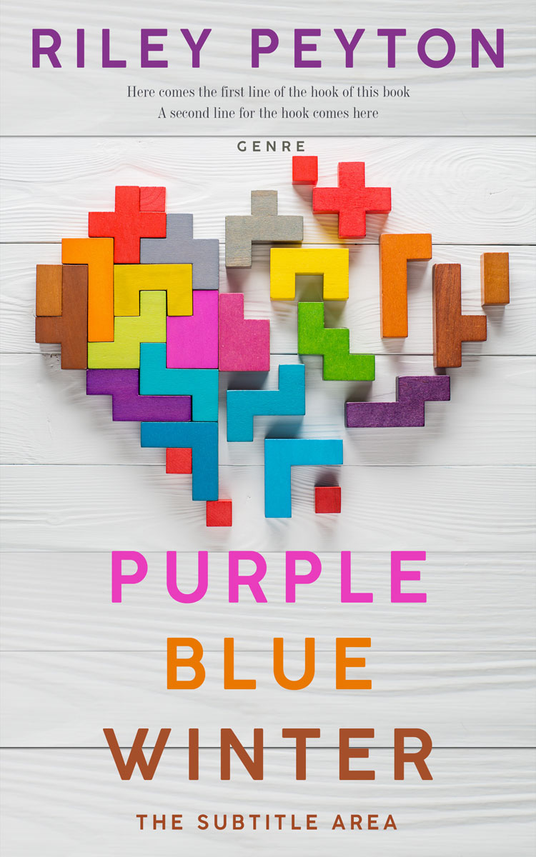 2D view of Premade Romance Book Cover - Quill Gray