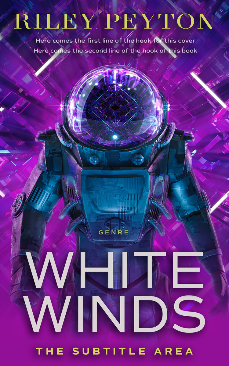 2D view of Premade Science Fiction Book Cover - Honey Flower