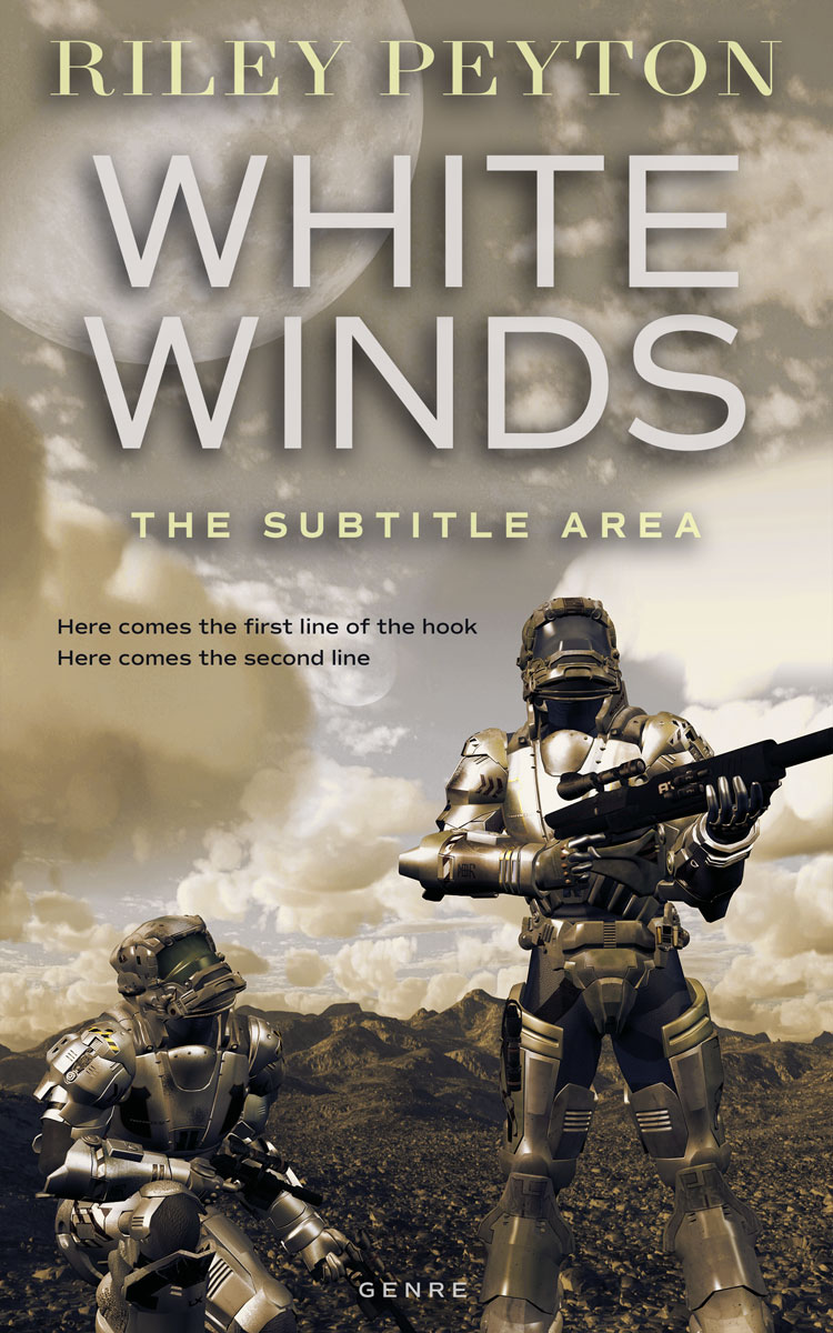 2D view of Premade Science Fiction Book Cover - Pale Oyster