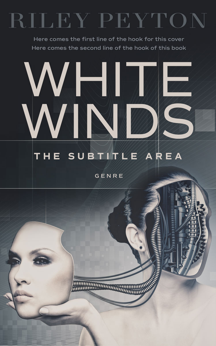 2D view of Premade Science Fiction Book Cover - Silver Rust