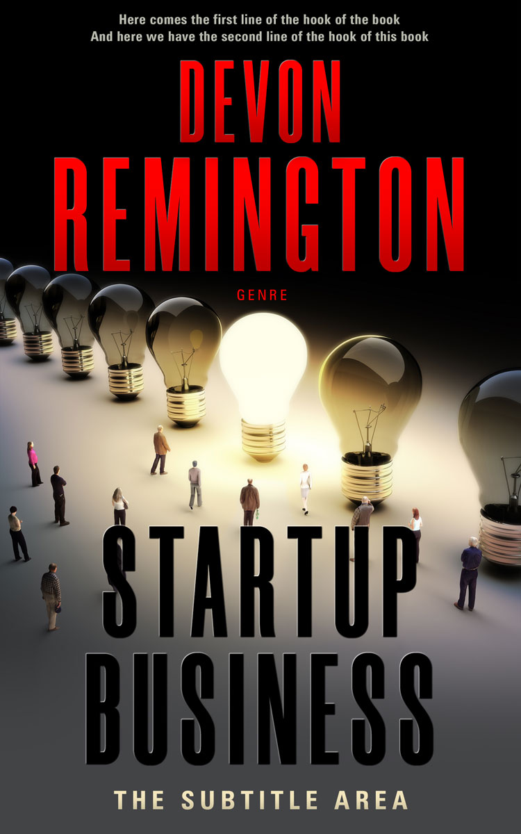 2D view of Premade Business Book Cover - Burning Sand