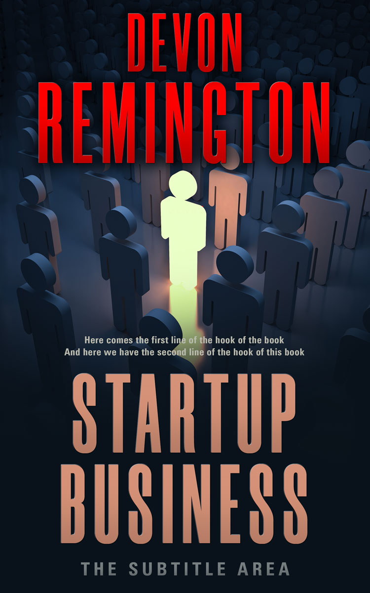 2D view of Premade Business Book Cover - Chestnut Rose