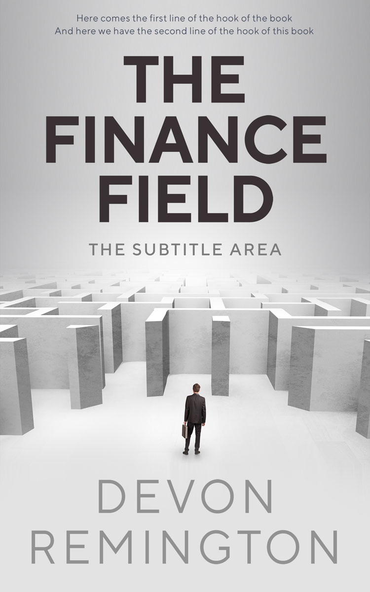 2D view of Premade Business Book Cover - Iron