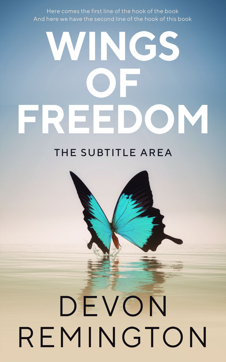 2D view of Premade Self-Improvement & Self-Help Book Cover - Cloud