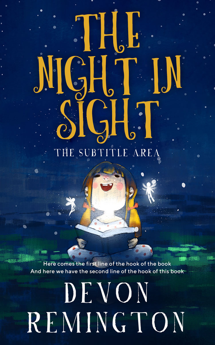 2D view of Premade Fantasy Book Cover - Downriver