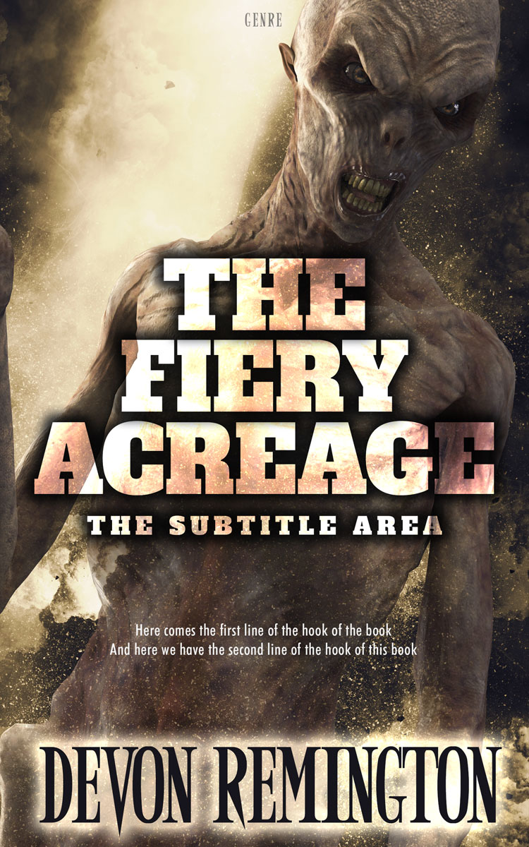 2D view of Premade Fantasy Book Cover - Hampton