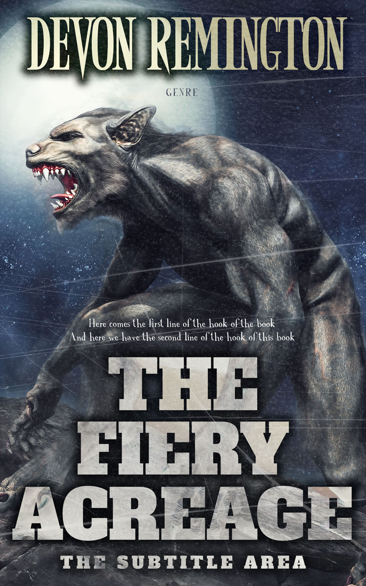 2D view of Premade Horror Book Cover - Tuna