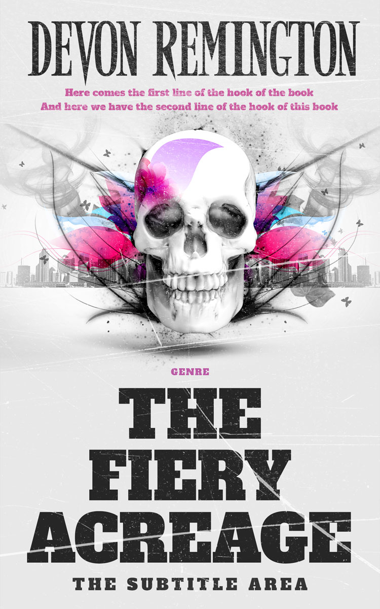 2D view of Premade Action & Adventure Book Cover - Bon Jour