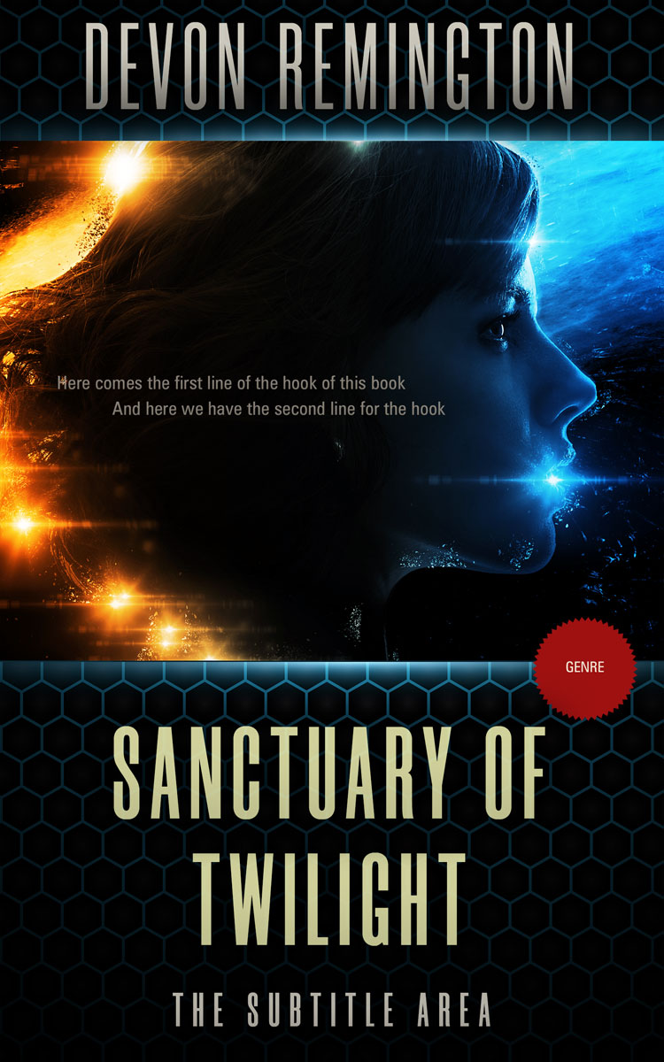 2D view of Premade Romance Book Cover - Twine