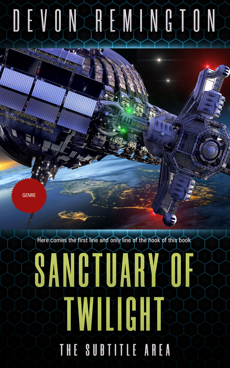 2D view of Premade Science Fiction Book Cover - Bunker