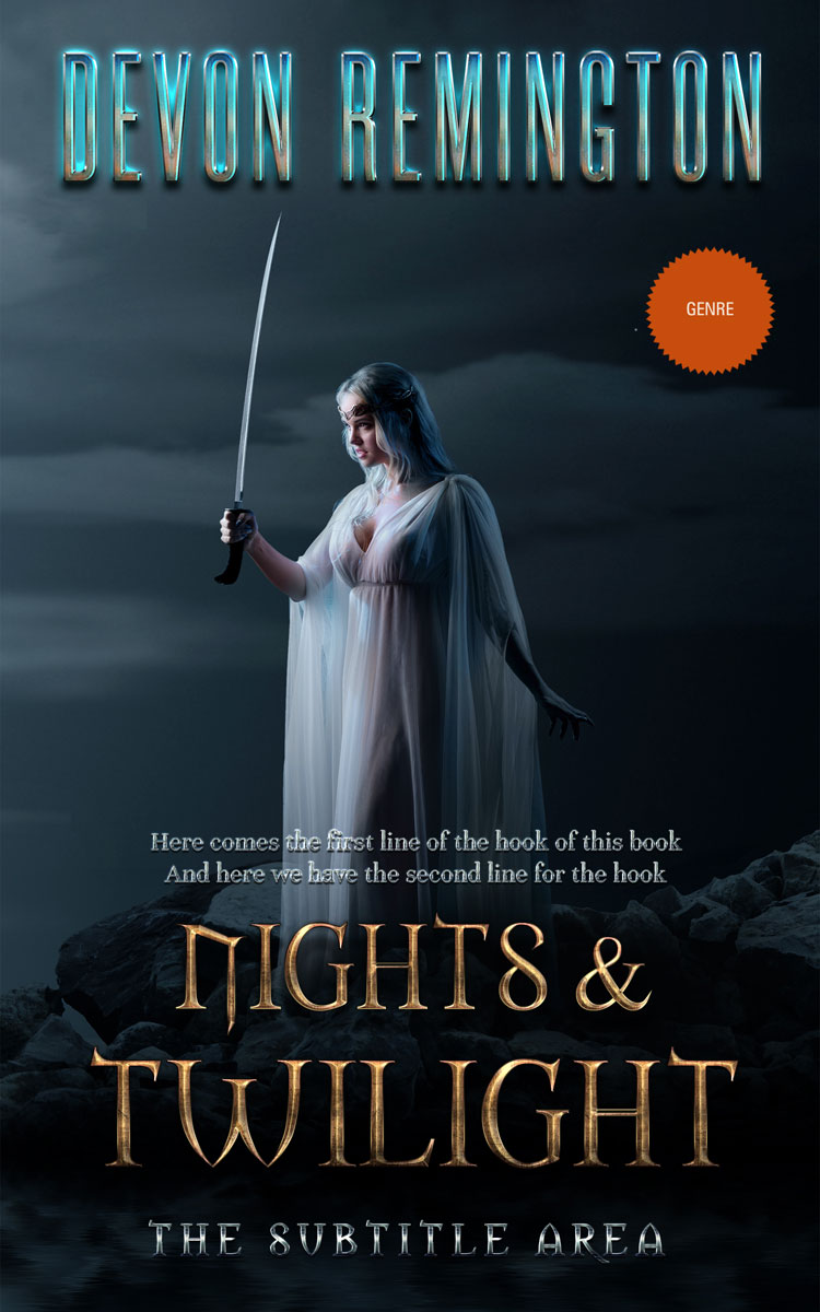 2D view of Premade Fantasy Book Cover - Mirage