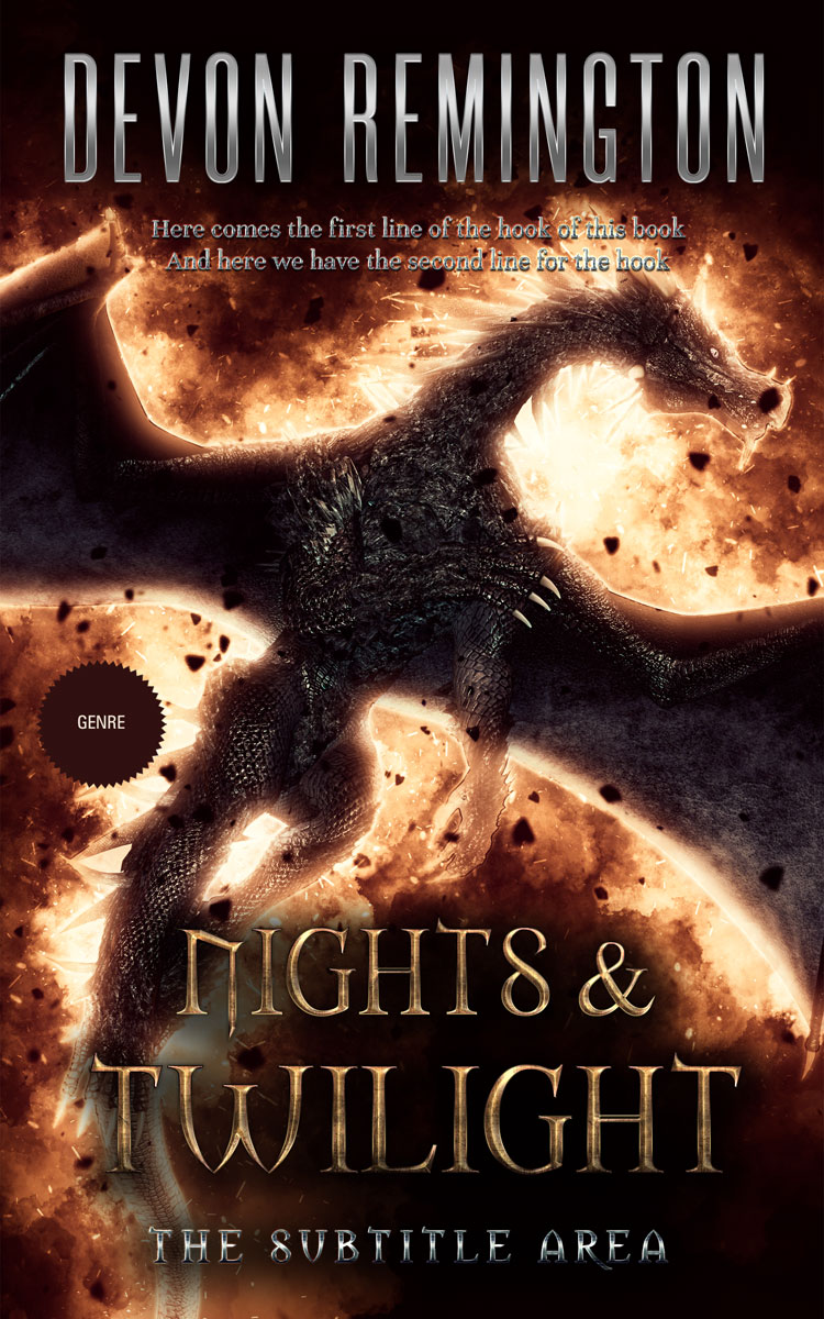 2D view of Premade Fantasy Book Cover - Tumbleweed