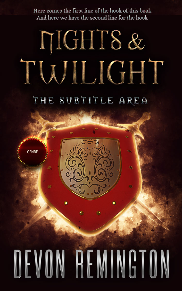 2D view of Premade Fantasy Book Cover - Twine