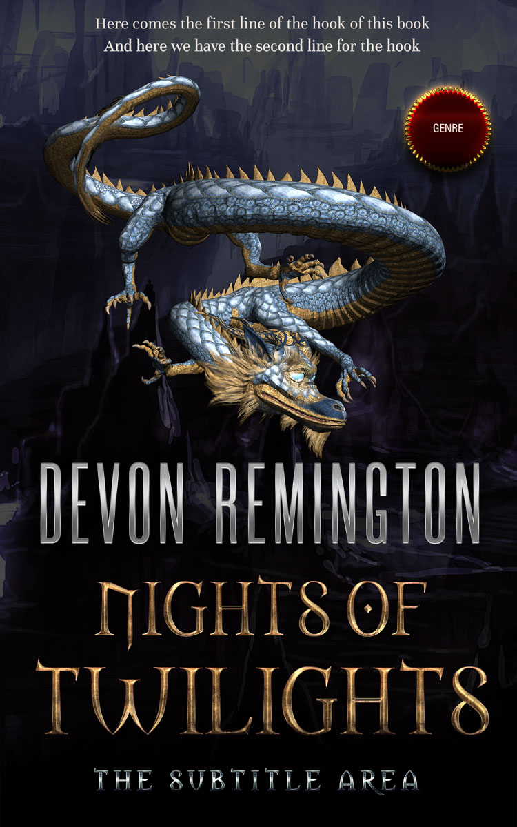 2D view of Premade Fantasy Book Cover - Woodsmoke