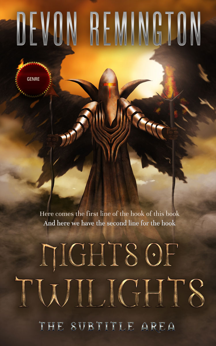 2D view of Premade Fantasy Book Cover - Black Marlin