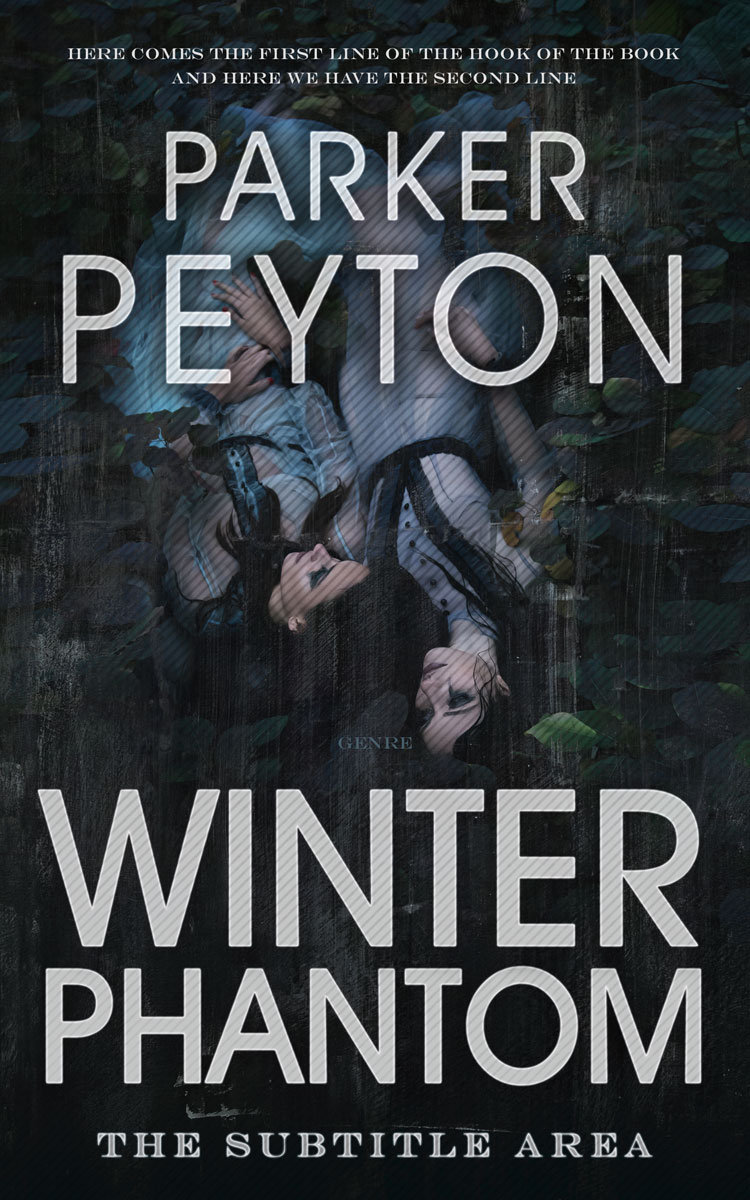 2D view of Premade Horror Book Cover - Shark