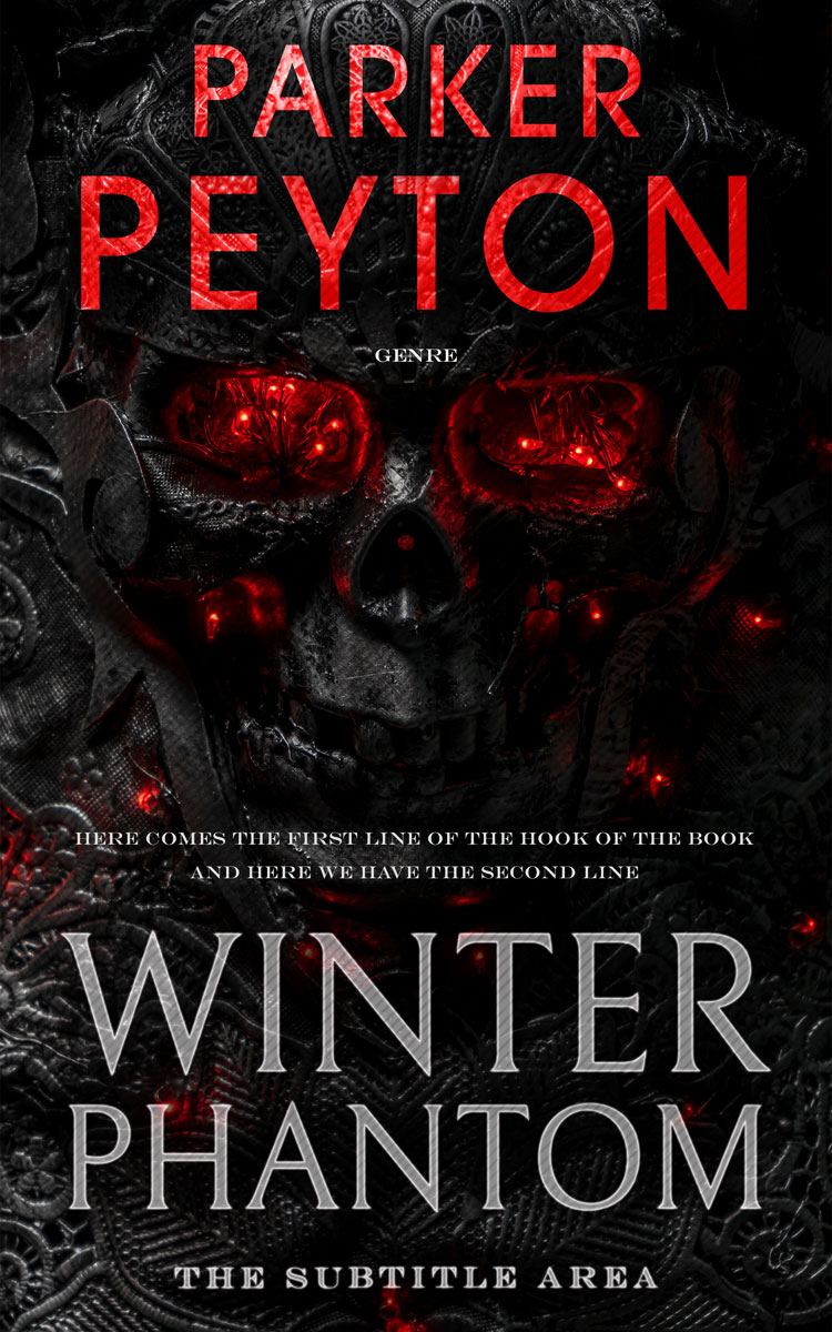 2D view of Premade Fantasy Book Cover - Cod Gray