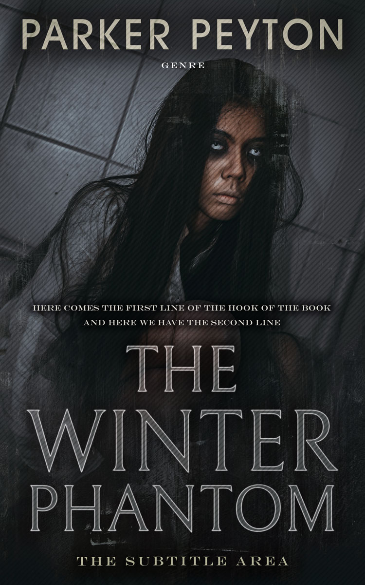 2D view of Shark #7652 - Premade Horror Book Cover