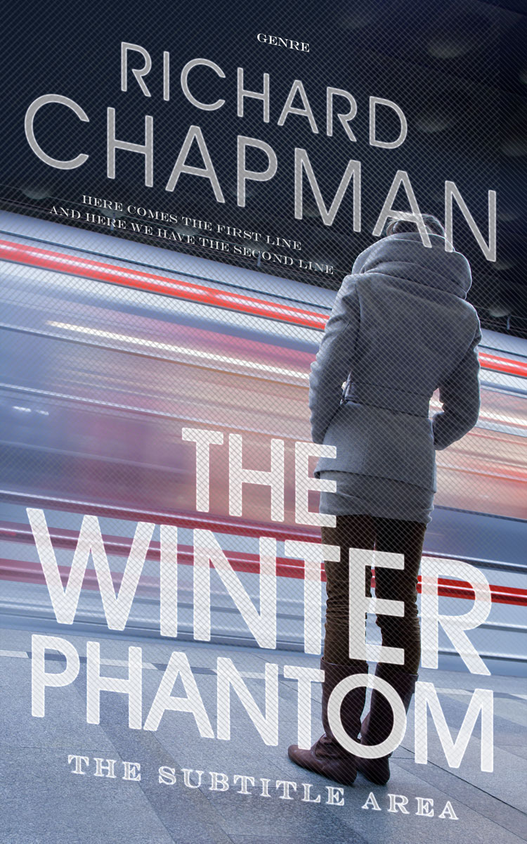 2D view of Premade Mystery & Thriller & Suspense Book Cover - Bright Gray