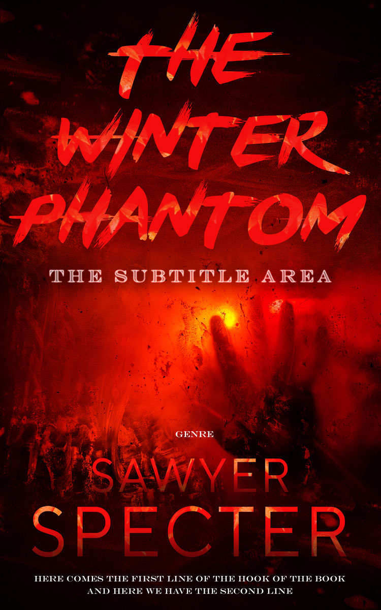 2D view of Premade Mystery & Thriller & Suspense Book Cover - Crimson